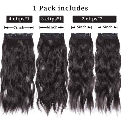Water ripple wig extension pieces