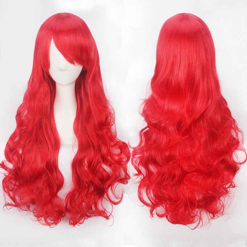 Long Curly Synthetic Wig with Button Net