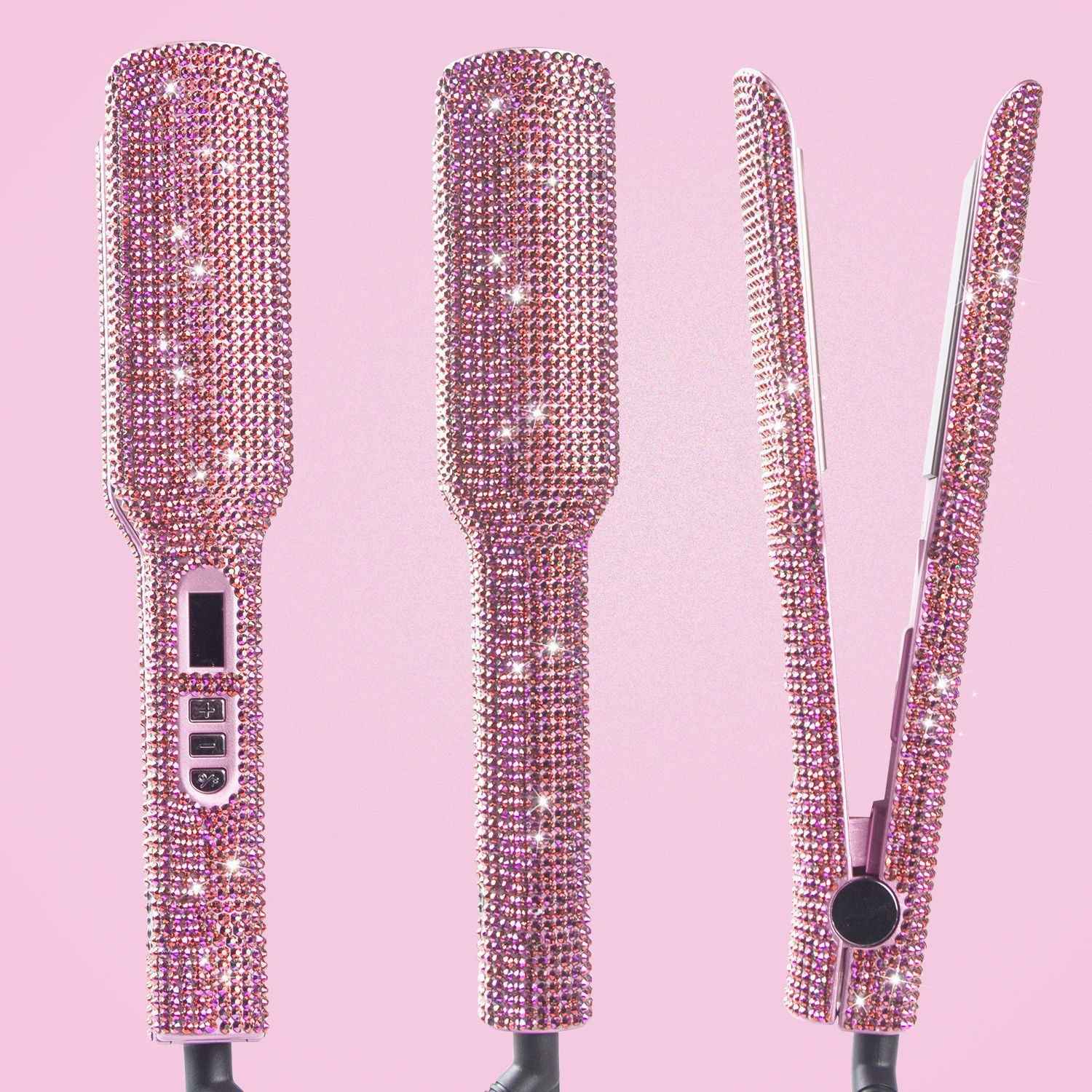 Crystal Diamond Hair Straightener Flat Iron