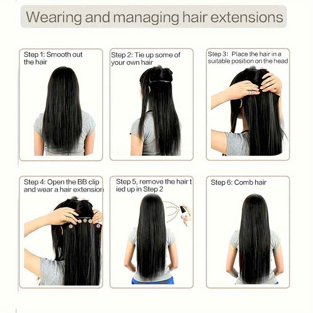 Lose 80cm wig hair extension piece