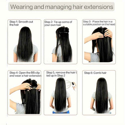 Lose 80cm wig hair extension piece
