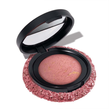 Mattes gebackenes Rouge und Lidschatten