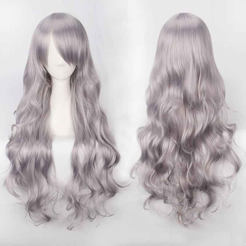Long Curly Synthetic Wig with Button Net