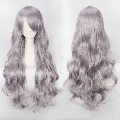Long Curly Synthetic Wig with Button Net