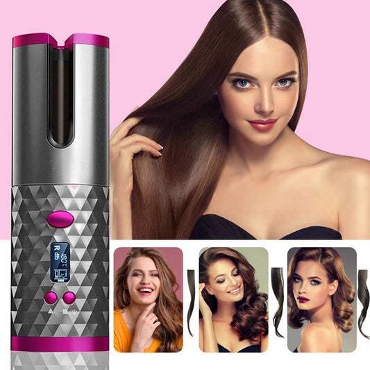 Rechargeable Wireless Hair Curling Iron