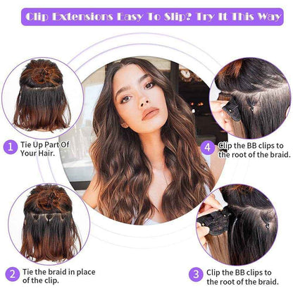 Water ripple wig extension pieces