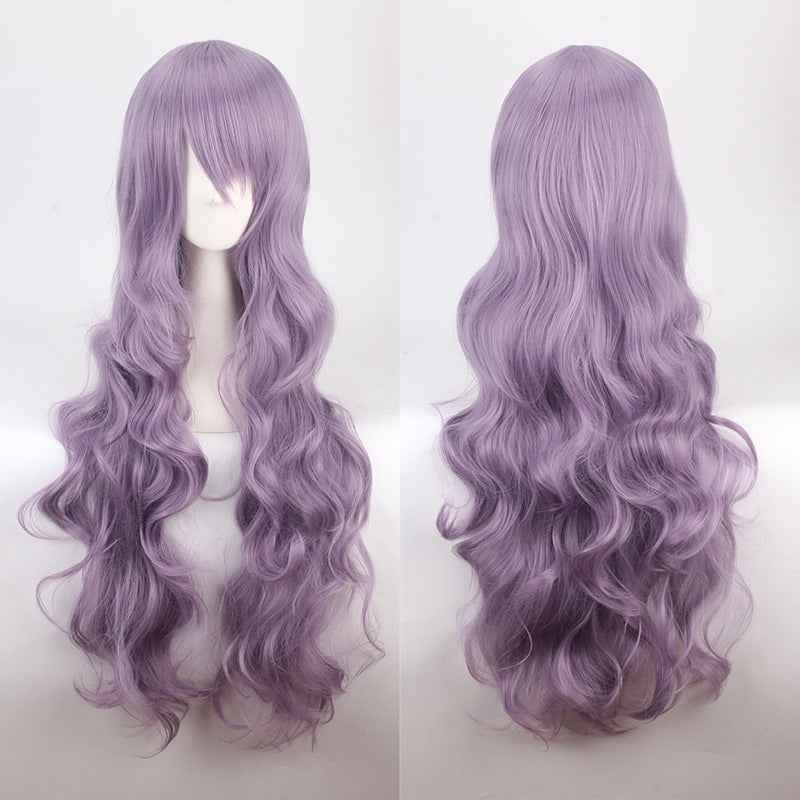 Long Curly Synthetic Wig with Button Net