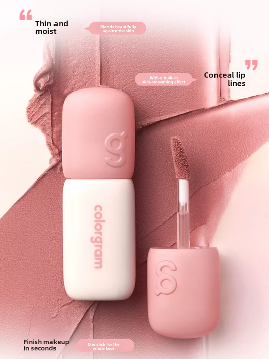 Korean Colorgram Matte Reiskuchen Lipgloss Samt-Lippenstift