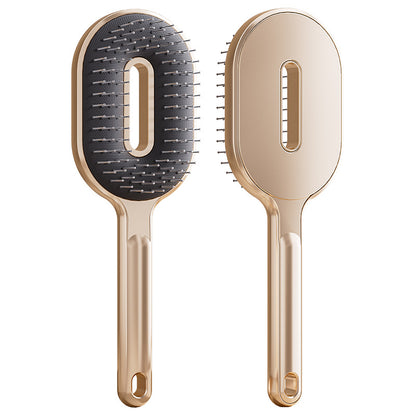 Air Cushion Comb with Anti-Static Steel Pins