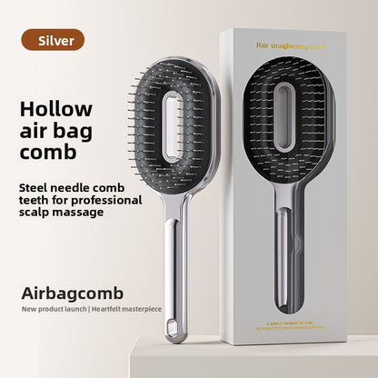 Air Cushion Comb with Anti-Static Steel Pins