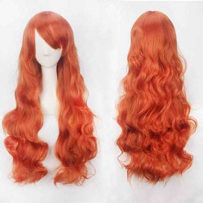 Long Curly Synthetic Wig with Button Net