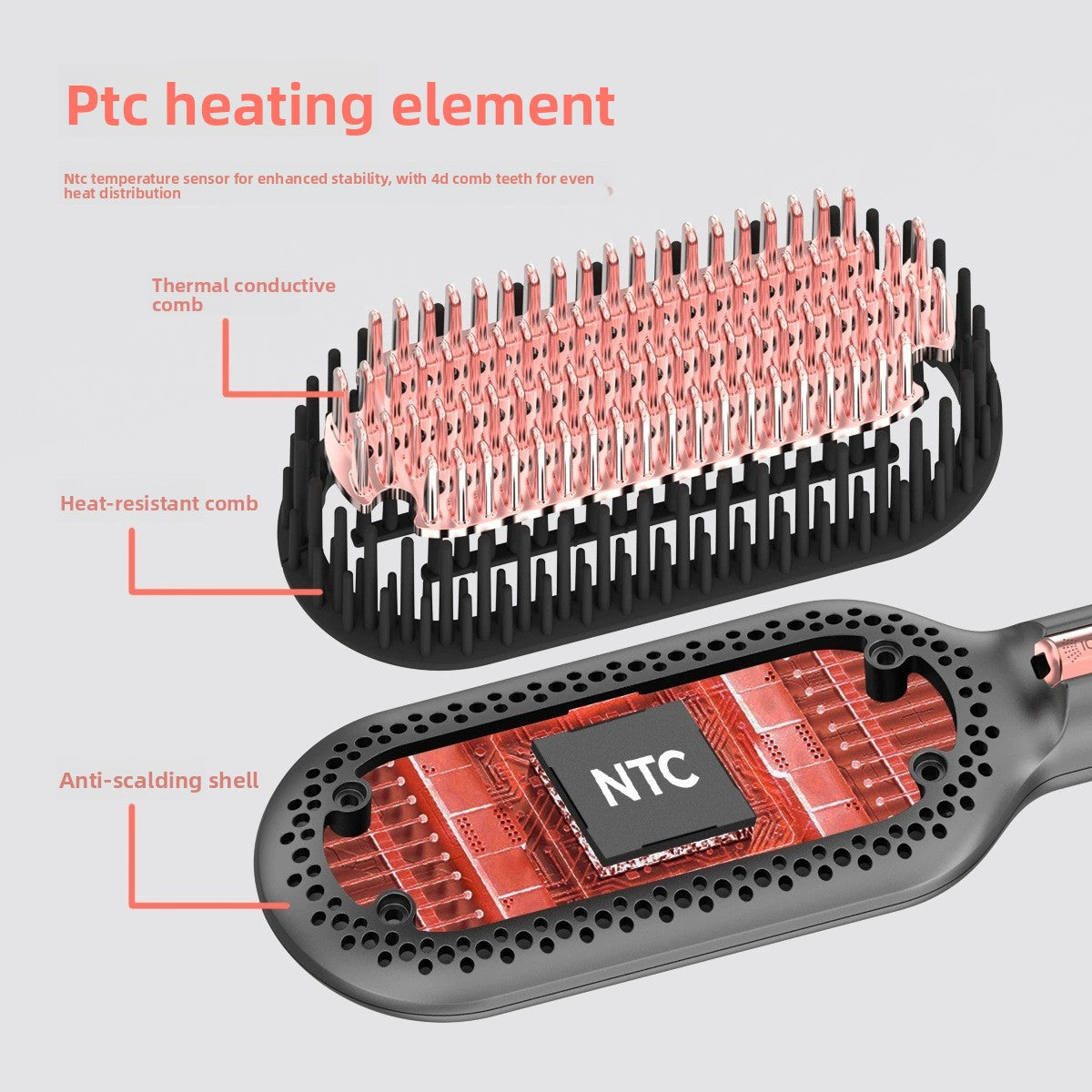 Multifunctional Hair Straightening Comb